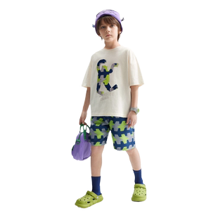 【设计师系列】MQD儿童夏装套装夏季男童短袖T恤宝宝短裤两件套