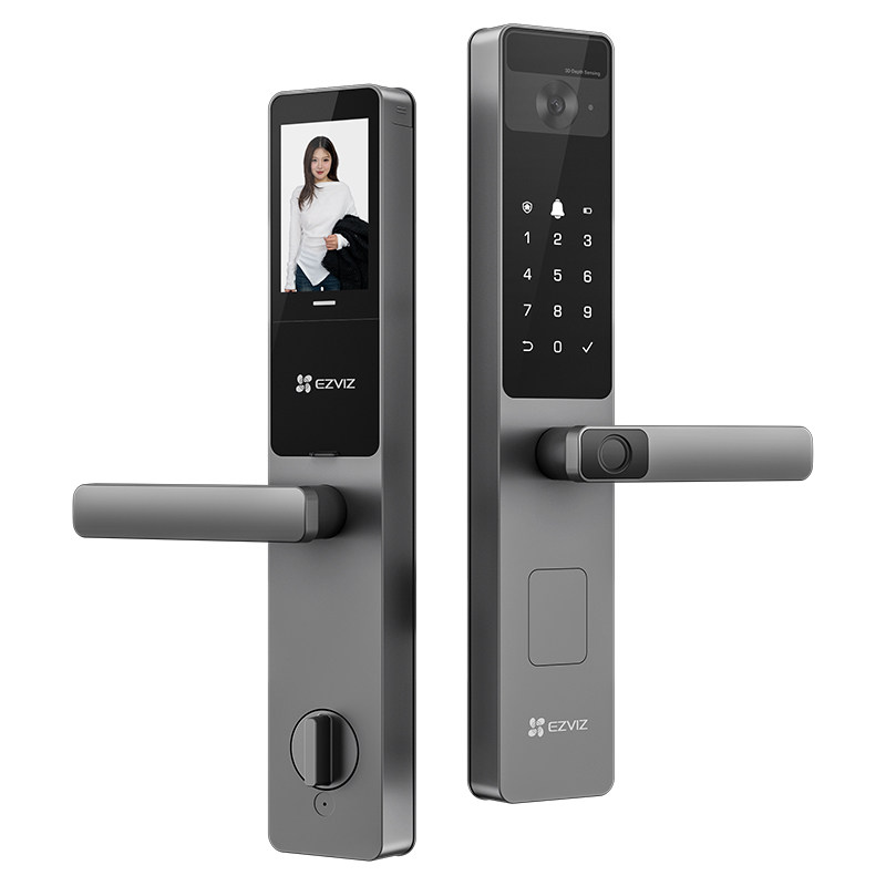 萤石智能锁人脸识别指纹密码锁家用防盗门全自动电子锁20fvs4G版
