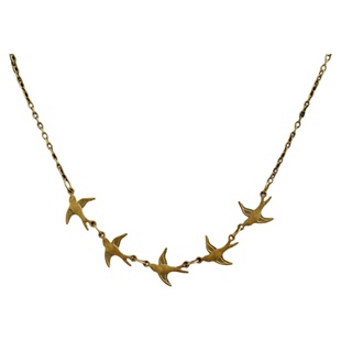 Vintage古着Birds in the wilderness复古项链