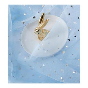 星月纱网红纱蕾丝网纱布料 拍照道具头纱亮片布网红美甲饰品背景