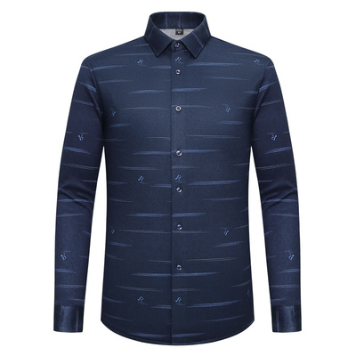 冬季羊毛保暖衬衫男加绒加厚