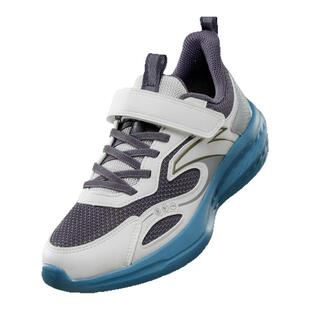 安踏儿童运动鞋男童鞋子秋季网面轻便透气青少年学生魔术贴跑步鞋