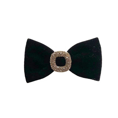 最近私宠黑丝绒简约风蝴蝶结发圈