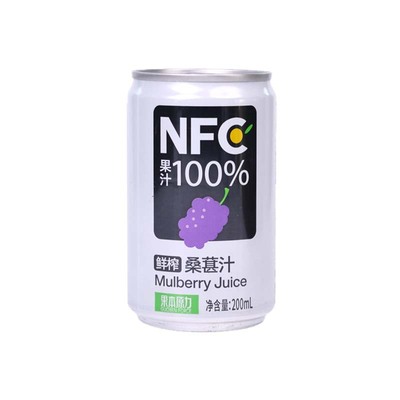 康之味NFC桑葚汁200ml/听