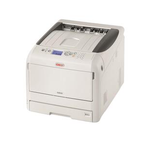 oki c844 c833 831 811 一次成像平进平出不干胶彩色A3激光打印机