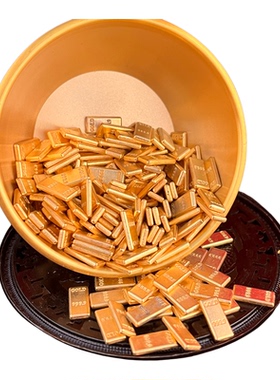 黄铜金条招财风水摆件