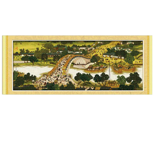 蒙娜丽莎清明上河图十字绣2026线绣新款客厅2米3m6米22米全景满绣