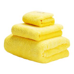 浅野纯棉毛巾浴巾三件套装洗澡洗脸家用抗菌擦头发不易掉毛高档