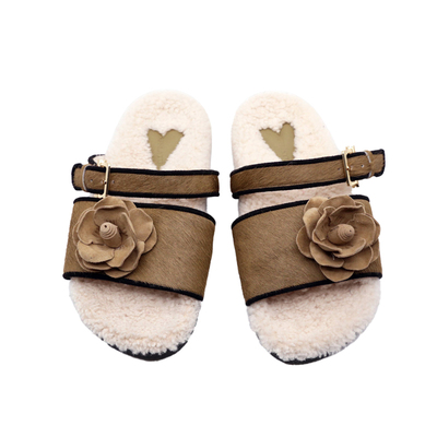 AFFLATUS3西班牙美丽奴羊毛拖鞋