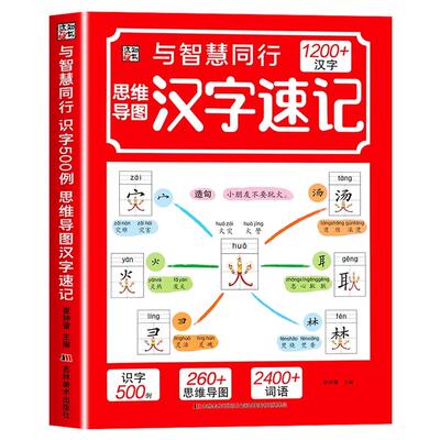 思维导图汉字速记1200字生字组词