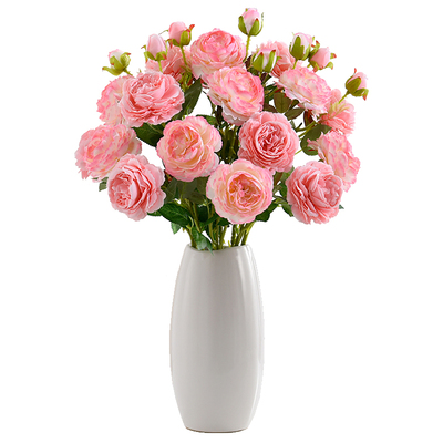 客厅牡丹玫瑰仿真花ins