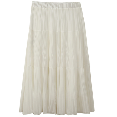 大码甜美清新初恋A字百褶蛋糕裙