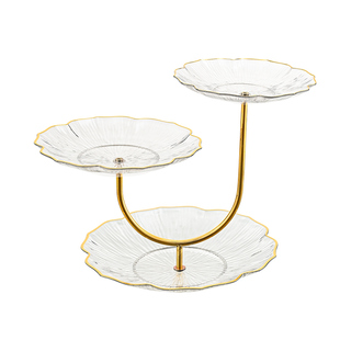 多层果盘客厅家用茶几糖果盘子零食摆放盘点心高档水果盘前台摆件