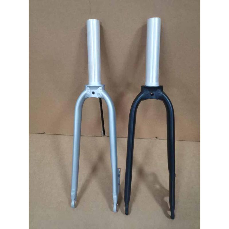 20寸折叠自行车铝合金前叉碟刹轮圈406/451内牙M23竖管长135mm