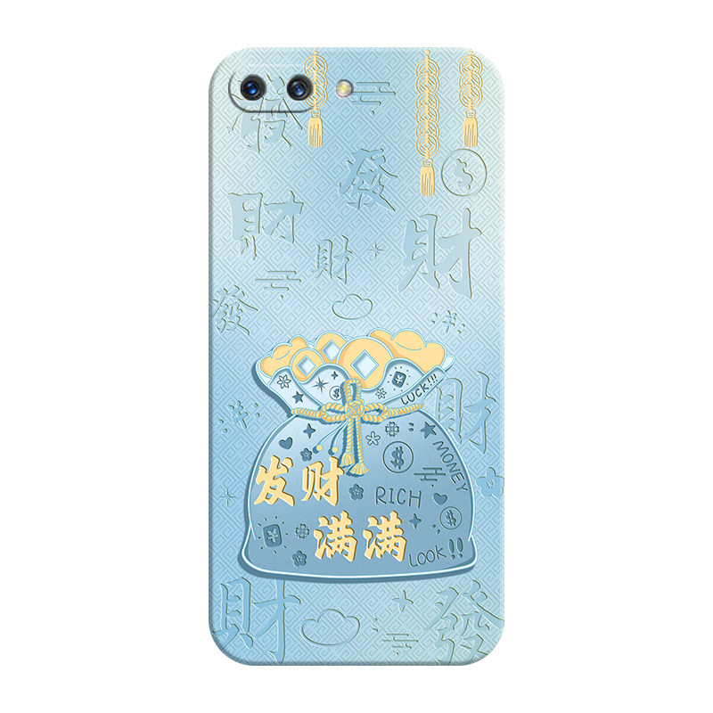 适用OPPOA5硅胶中国风软壳送挂绳