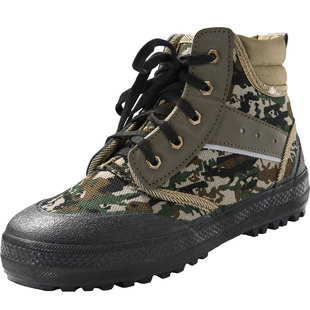 3531高帮加绒加厚解放鞋男保暖耐磨防滑劳保棉胶鞋东北冬季大棉鞋