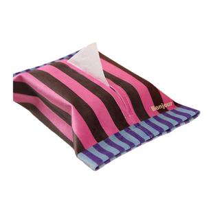 孟菲斯中古风客厅餐桌纸抽套轻奢高档卫生间厕所纸巾套车载纸巾盒