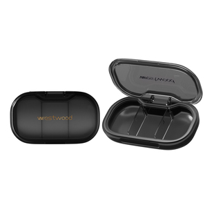 小药盒便携式迷你小号随身早午中晚提醒药品分装收纳密封药盒子