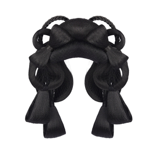 古风汉服假发一体式头饰古装蝴蝶结明制假发髻盘发拜年发型垫发包