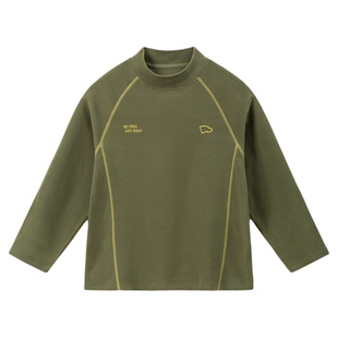 【抗静电】男童打底衫半高领2025新款儿童冬装长袖T恤中大童衣服