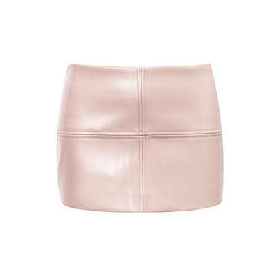 4muggle早秋辣妹皮短裙复古半裙