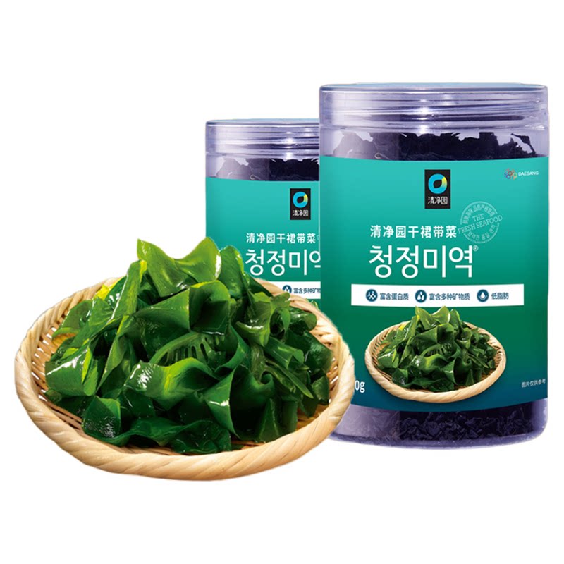 清净园干裙带菜海带干货高泡发海带片裙带菜味噌汤火锅食材