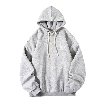 连帽卫衣无口袋无字无图案外套