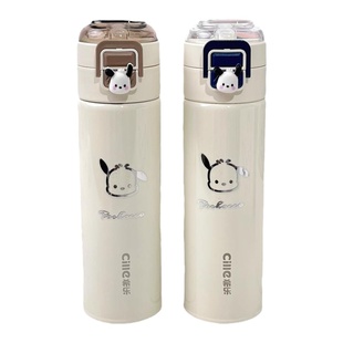 希乐吸管保温杯女2026新款316不锈钢男学生双饮水杯儿童上学杯子