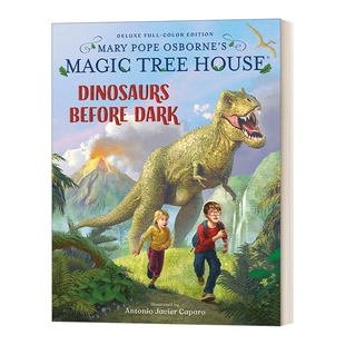英文原版 Magic Tree House Deluxe Edition Dinosaurs Before Dark 神奇树屋豪华版 天黑前的恐龙 精装 英文版 进口英语原版书籍