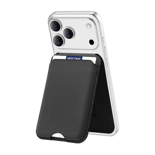 科技织物magsafe磁吸卡包卡套背贴wallet手机支架二合一折叠便携适用苹果iphone17/16pro/15/14/13/12多卡