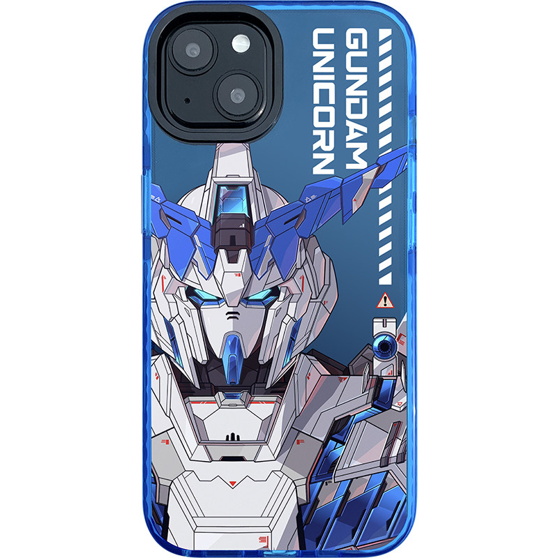 独角兽系列高达手机壳适用苹果15promax透蓝12pro半透明软壳iPhone14plus硅胶8P/XS防摔13min