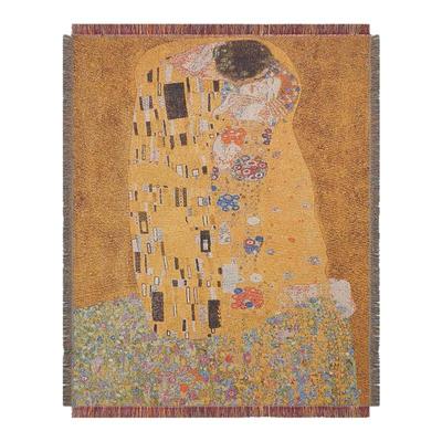 吻【小书推荐】 维也纳画家Der Kuss沙发毯金丝线棉线纺织毯挂毯