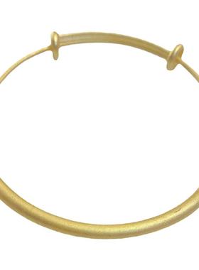 美甜美女沙金黄铜推拉手镯不掉色