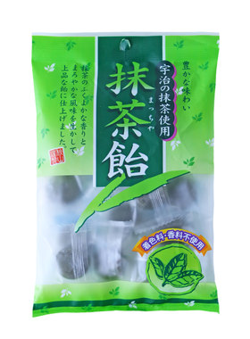 日本进口秋山制果饴糖硬抹茶糖
