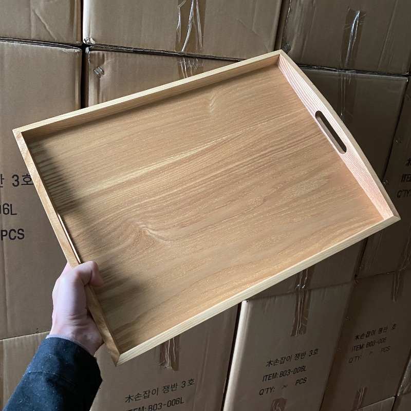 饭店端菜盘家用的大烧烤木盘商用号托盘餐盘木质餐厅酒店专用上菜