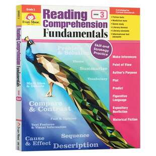 阅读理解基础强化练习 三年级 英文原版 Evan-Moor Reading Comprehension Fundamentals Grade 3 美国加州小学英语教辅evanmoor