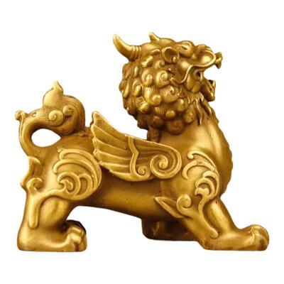 貔貅玄关财位摆件黄铜招财中式