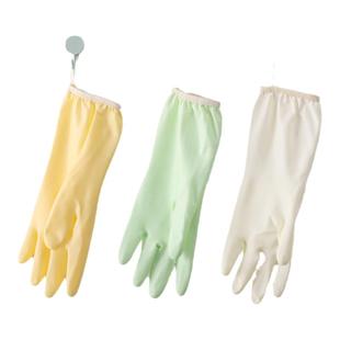 手套洗碗家务厨房耐用型加厚清洁洗衣服家用丁腈橡胶胶皮加绒防水