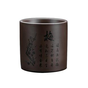 紫砂功夫茶杯原矿泥直口杯家用主人杯陶瓷茶具茶盏喝茶小单杯客杯