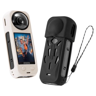 STARTRC斯达飞适配影石360 X5保护壳防摔耐脏硅胶套Insta360 x5镜头盖机身防护套防摔耐脏钢化膜收纳包配件