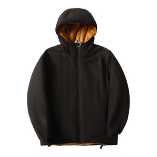 鸟系轻量化男女同款外贸冬季防风防水保暖户外P棉连帽棉衣外套男