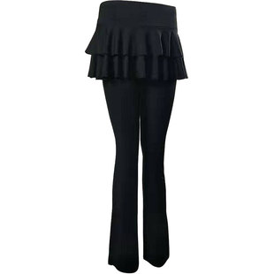 柳魅广场舞服装新款裙裤跳舞裤拉丁舞长裤子舞蹈服女舞蹈裤裤裙