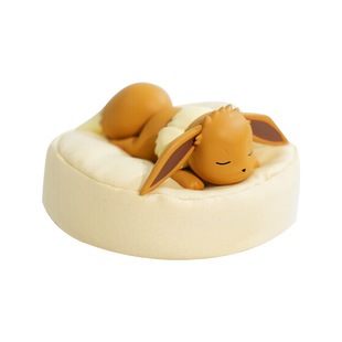 正版可爱精灵宝可梦手办摆件各款伊布睡姿系列收藏办公桌面装饰品