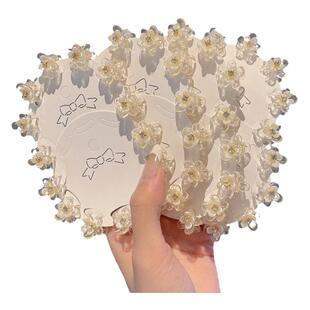 山茶花小号发夹女秋冬森系仙美公主头夹子头饰侧边刘海碎发小抓夹