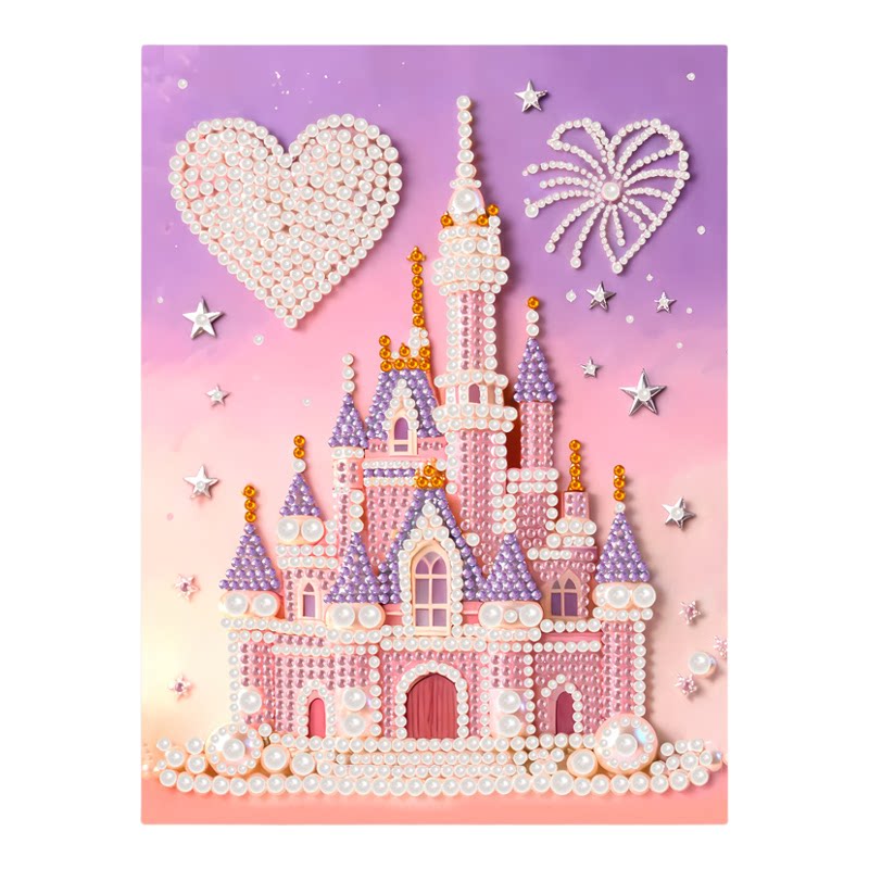 抖音同款珍珠钻石立体粘贴装饰画