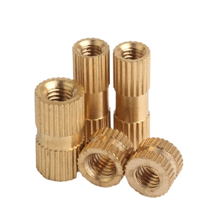 注塑铜嵌件螺母M2M2.5M3M4M5M6M8嵌装圆螺母原GB809铜预埋螺母铜