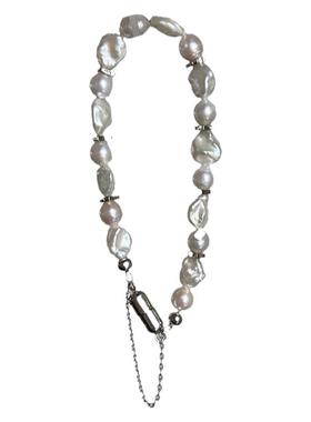 天然巴洛克珍珠法式手链