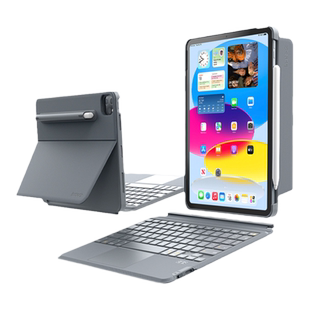 inateck适用iPad妙控键盘Air7/6 Pro11寸Air4/5横竖磁吸支撑11代10代7/8/9保护套蓝牙笔槽款