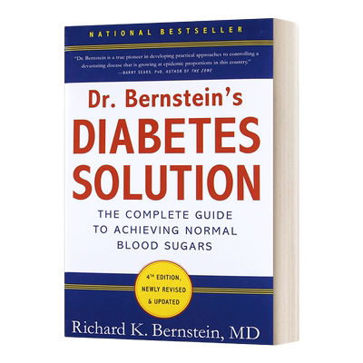 英文原版 Dr. Bernstein's Diabetes Solution 理查德·伯恩斯坦的糖尿病方案全解 英文版 进口英语原版书籍