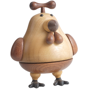 十二生肖实木八音盒音乐盒原创摆件女孩生日礼物鸡几人设计可刻字